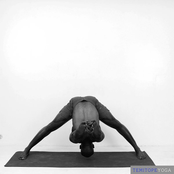 Wide-Legged Forward Fold, variation