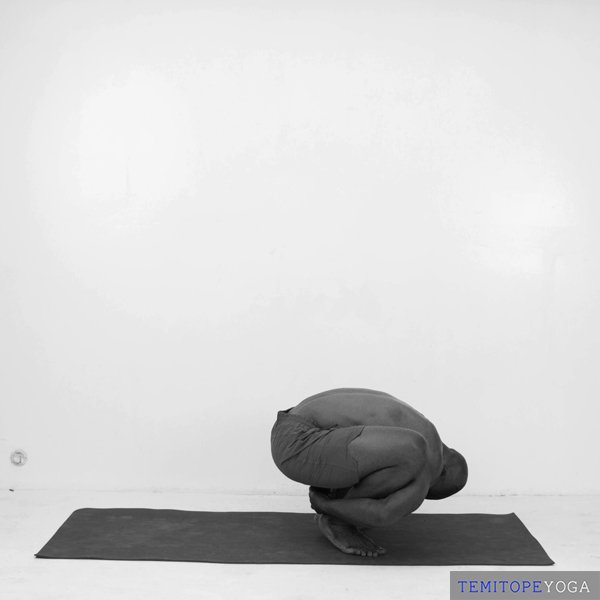 Garland Pose, variation