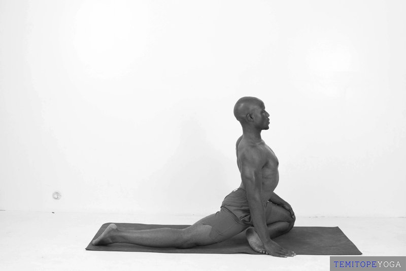 Pigeon Pose, preparation