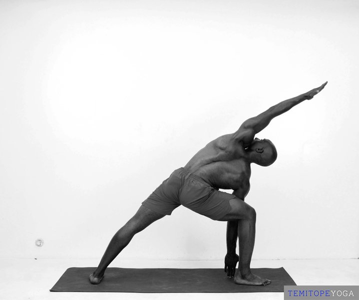 Extended Side Angle Pose, variation